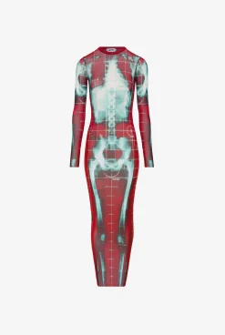 The Long Red Squeletor Dress