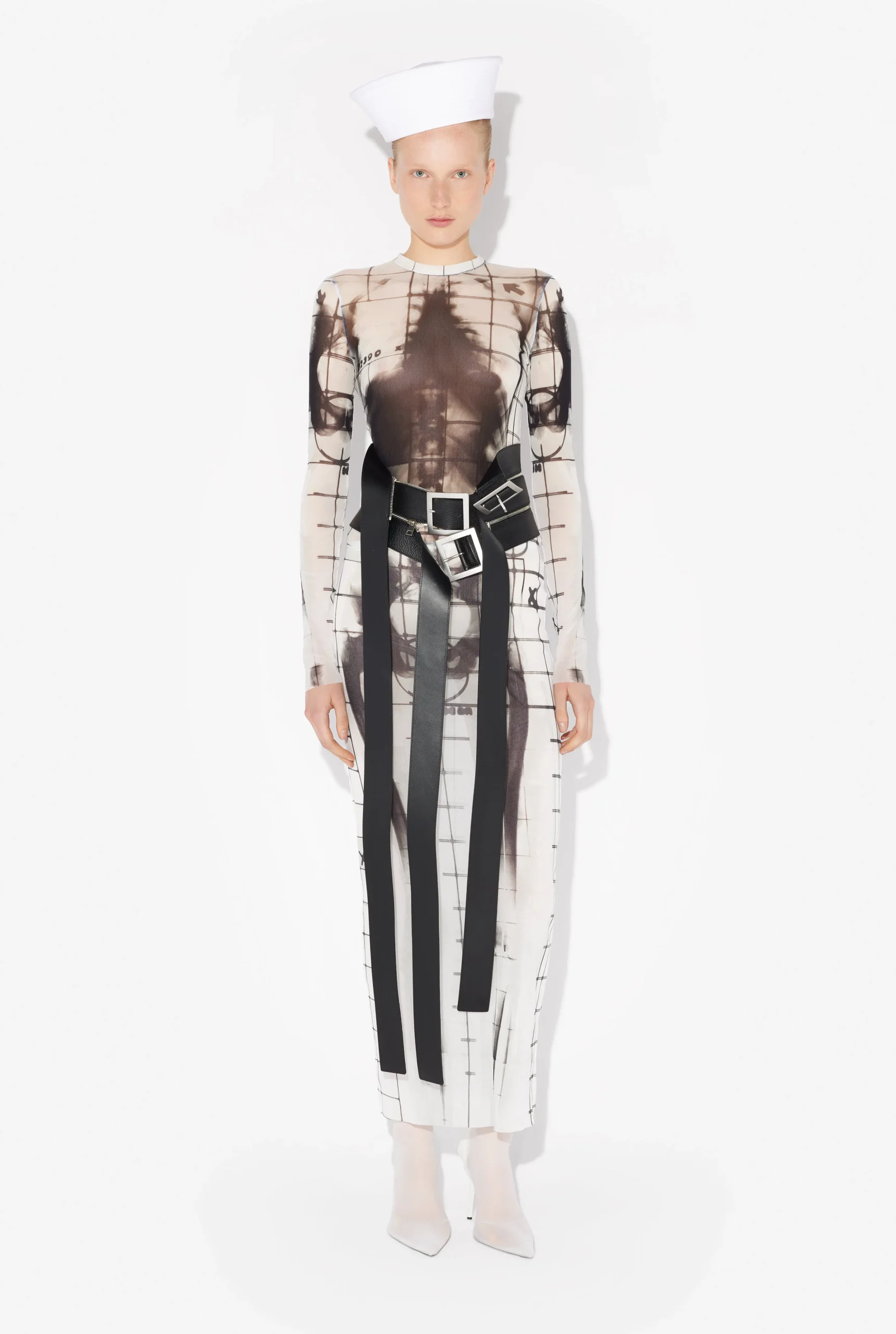 The Long White Squeletor Dress