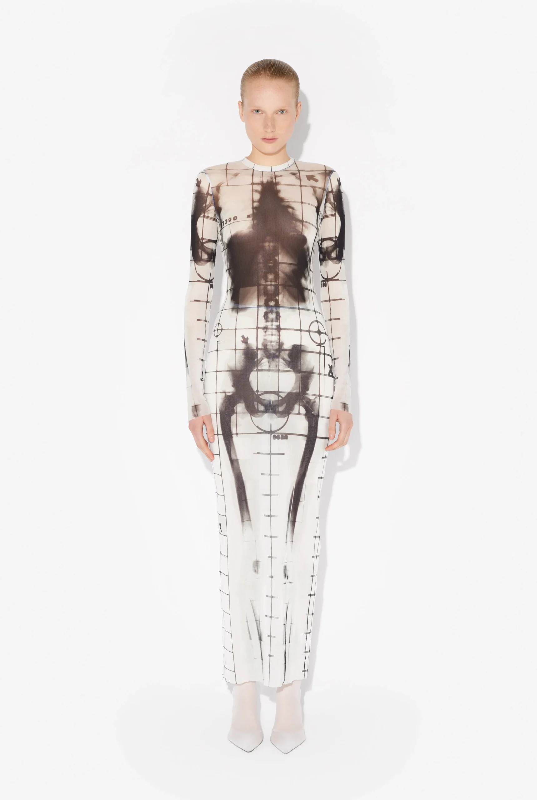 The Long White Squeletor Dress