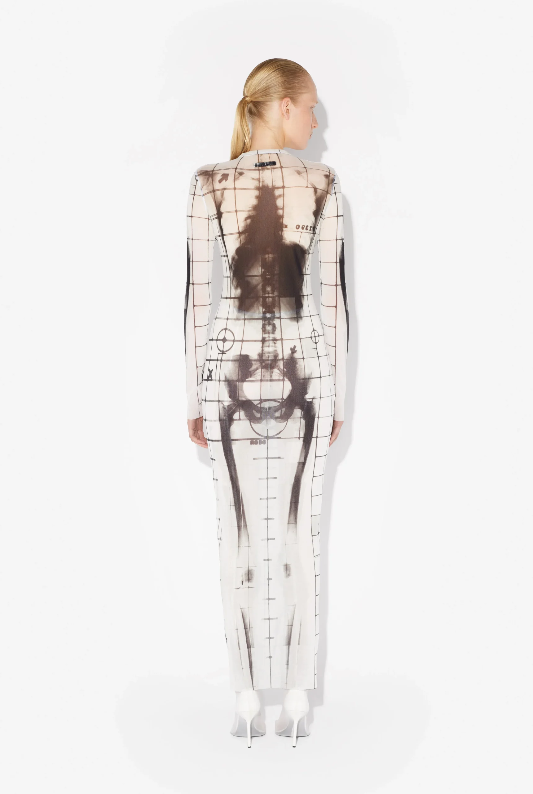 The Long White Squeletor Dress