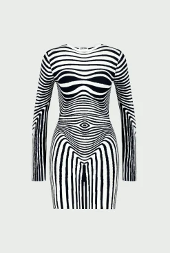 The Navy Blue Body Morphing Knit Dress