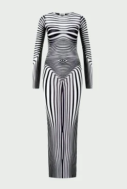 The Navy Blue Body Morphing Dress