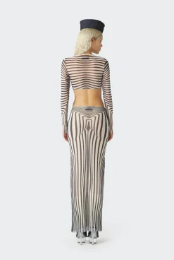 The Navy Blue Body Morphing Crop Top