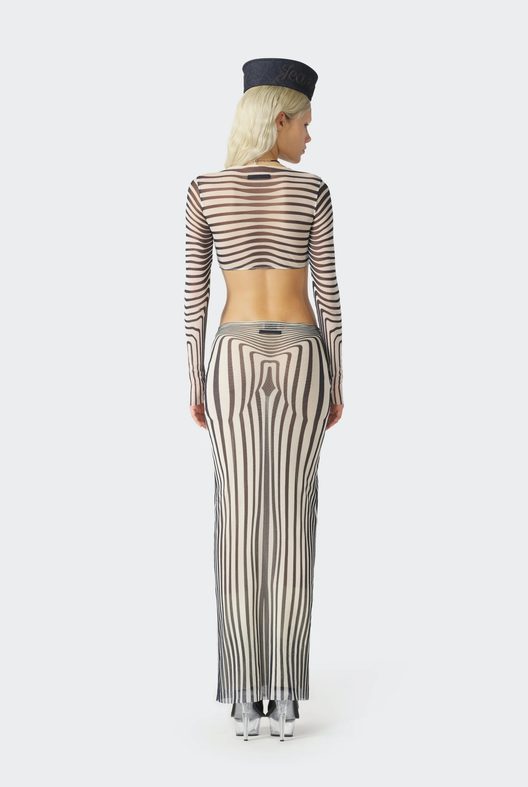 The Navy Blue Body Morphing Crop Top