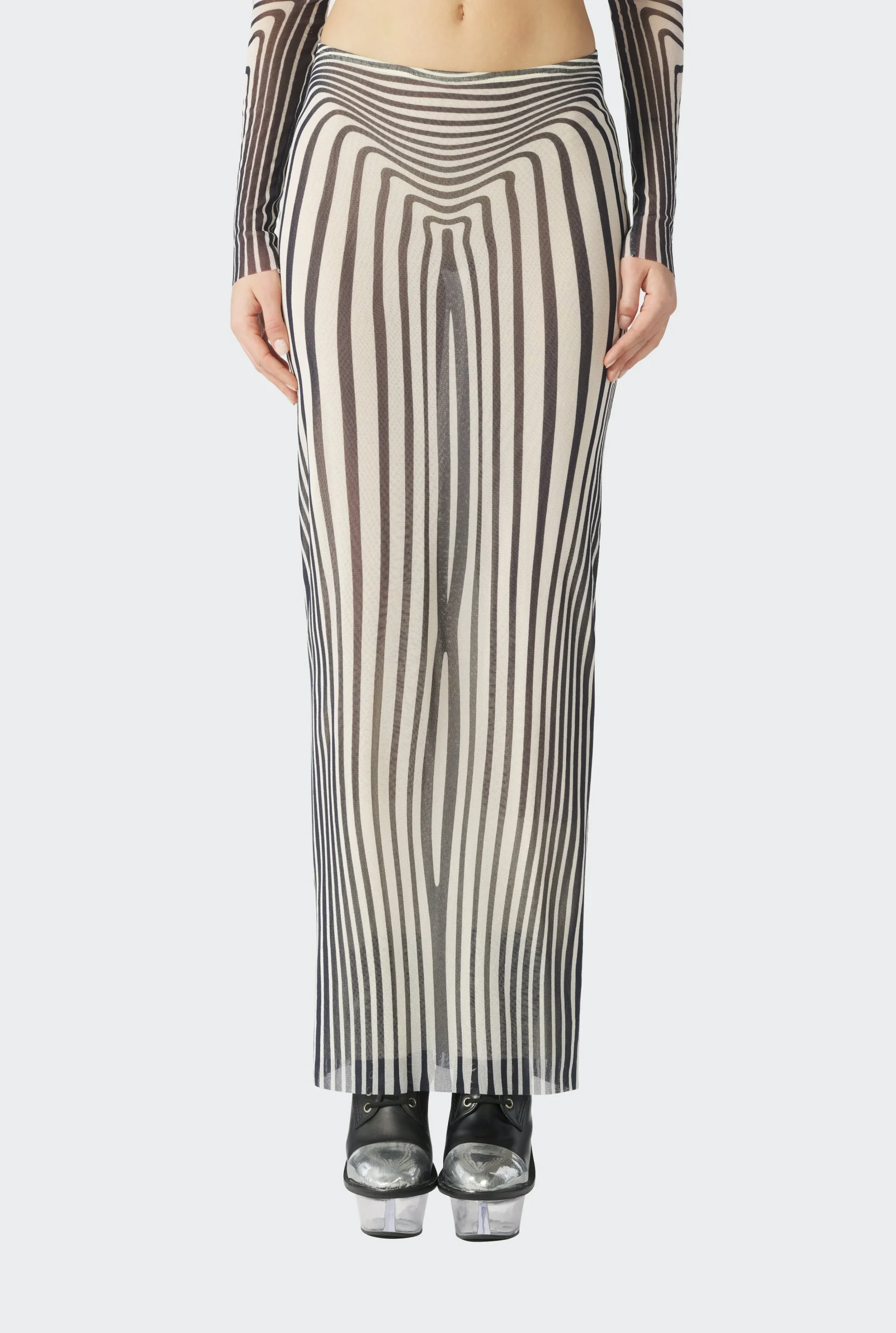 The Navy Blue Body Morphing Skirt