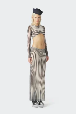 The Navy Blue Body Morphing Crop Top