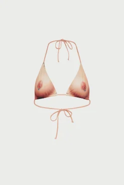 The Nude Body Tattoo Bikini Top