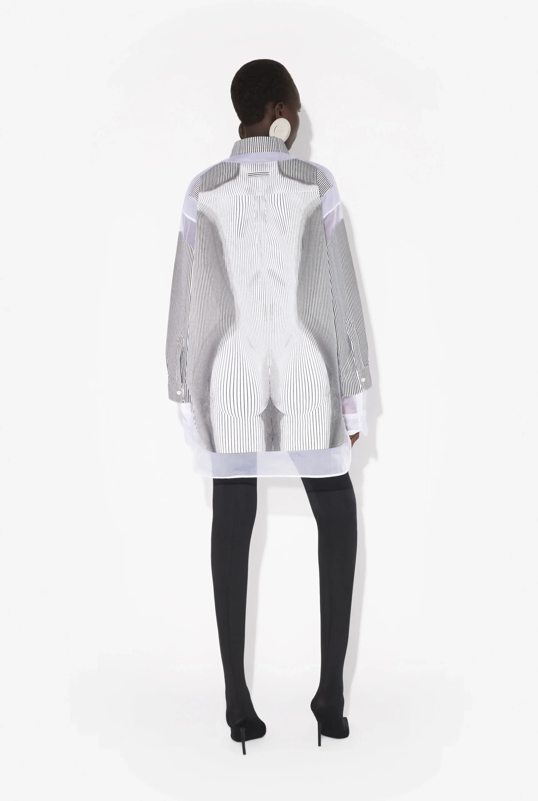 The Petit Grand Pinstripe Body Morphing Shirt