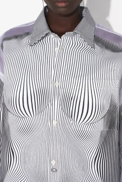 The Petit Grand Pinstripe Body Morphing Shirt