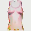 The Pink Body Flower Tank Top