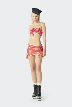The Red “Crackling” Sailor Bandeau