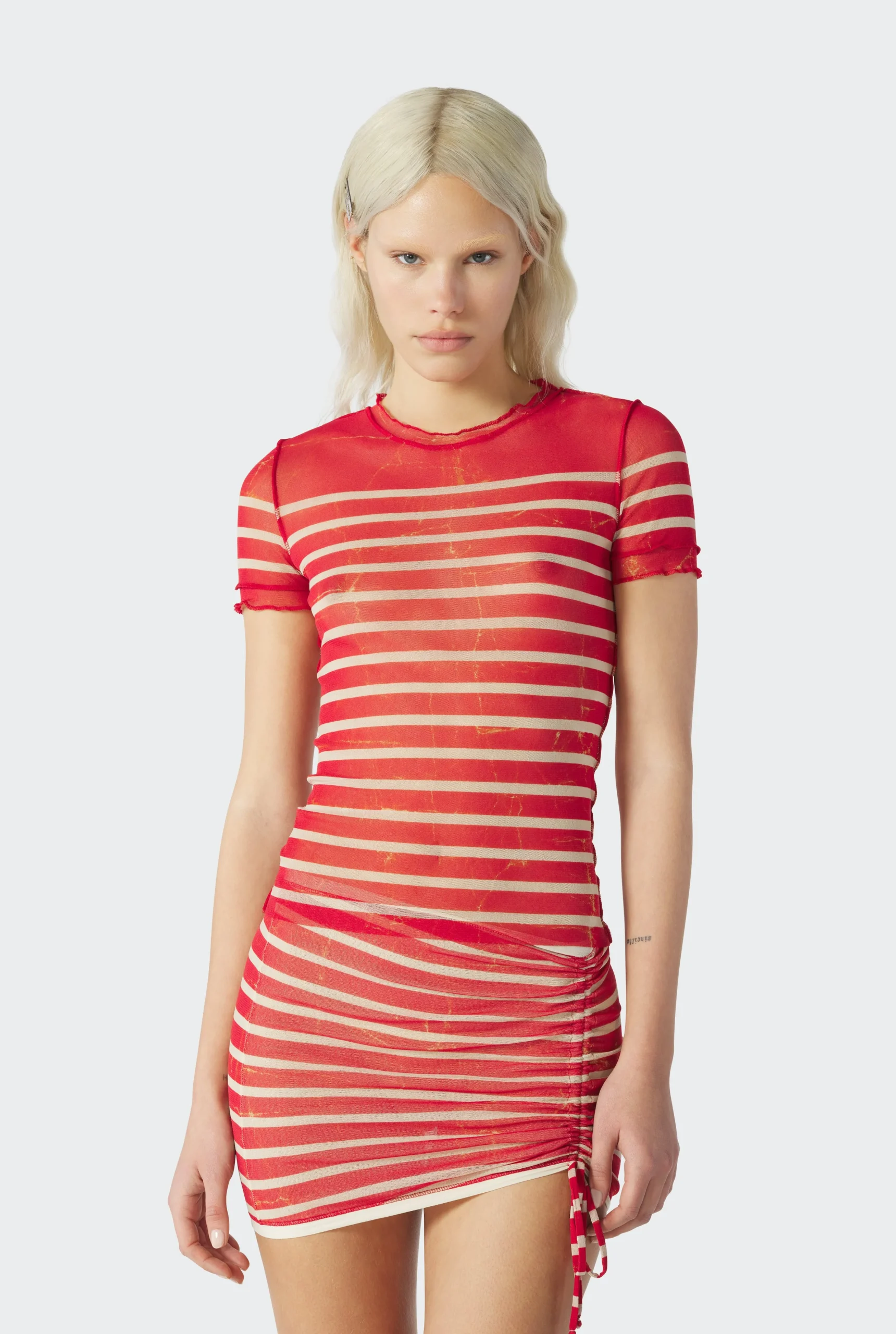 The Red “Crackling” Sailor Top