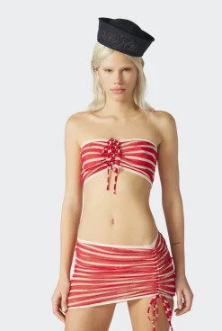 The Red “Crackling” Sailor Bandeau