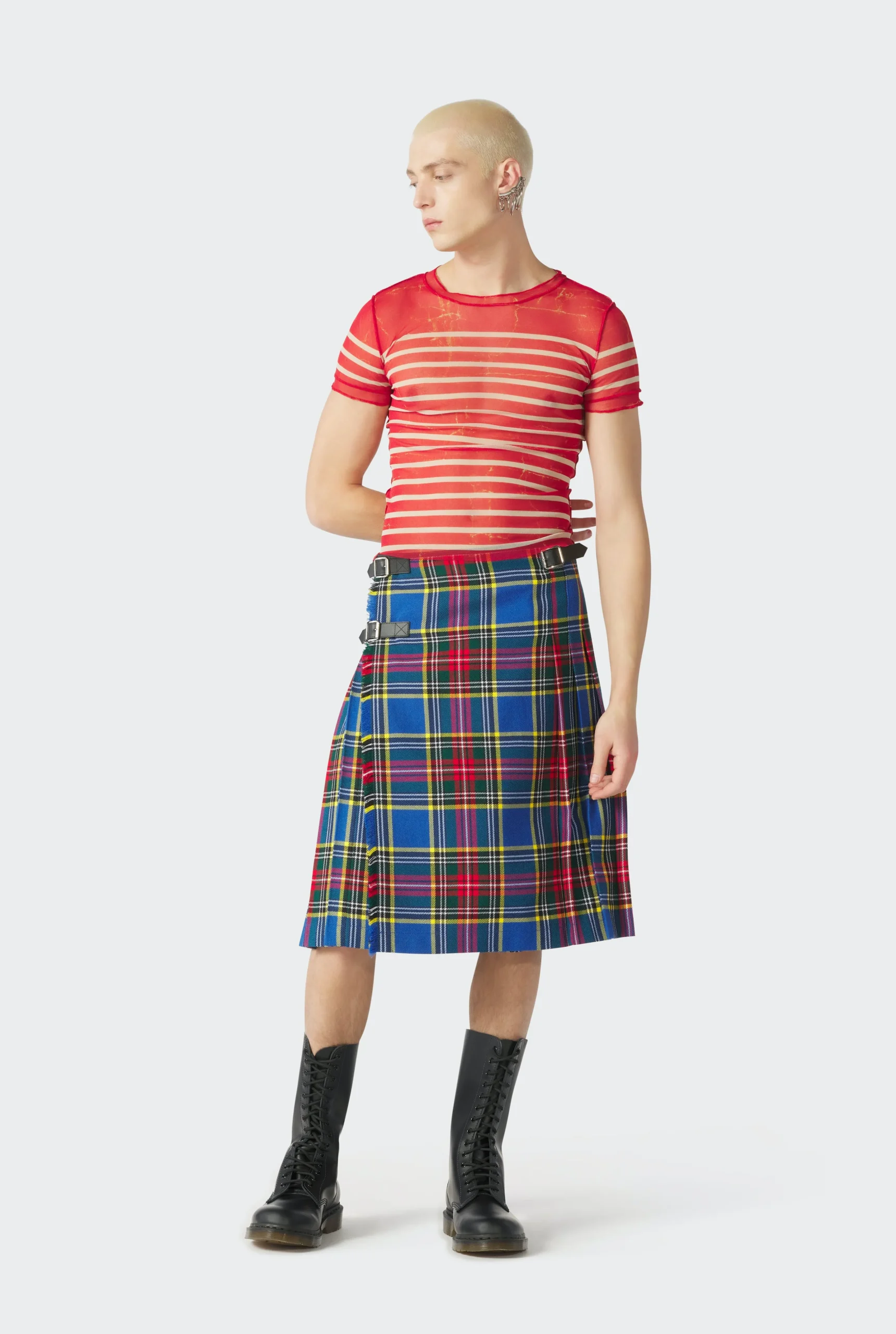 The Red “Crackling” Sailor Top