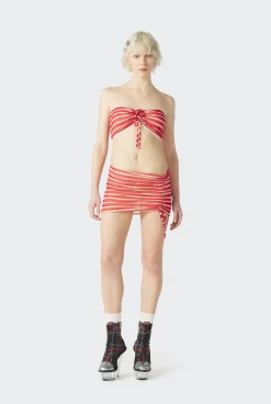 The Red “Crackling” Sailor Bandeau