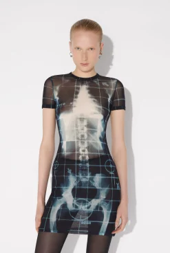 The Short Black Squeletor Dress