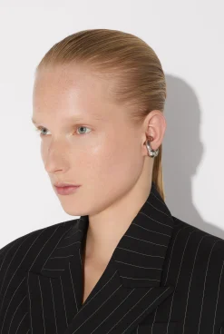 The Silver-Tone Piercing Ear Cuff