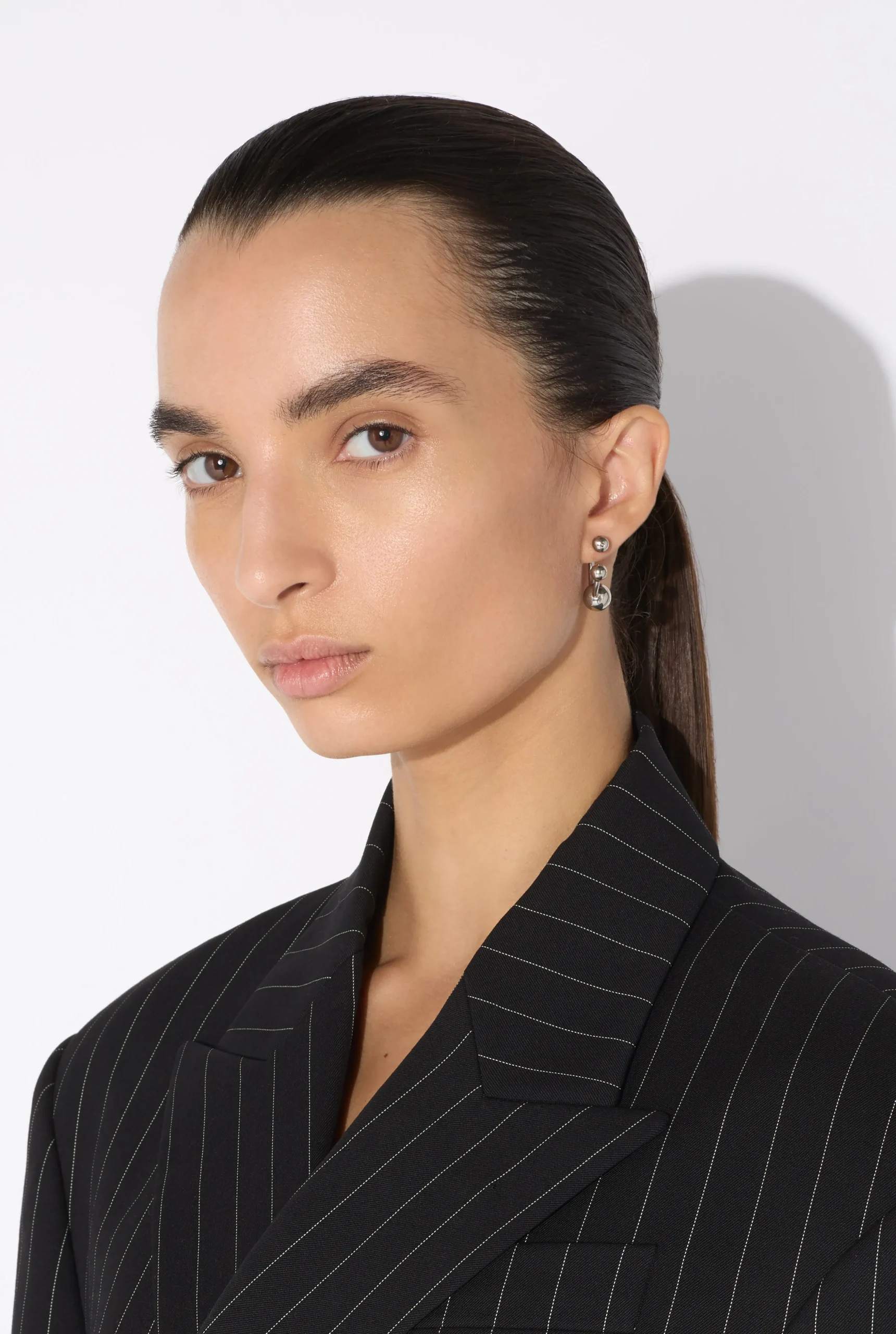 The Silver-Tone Piercing Earrings