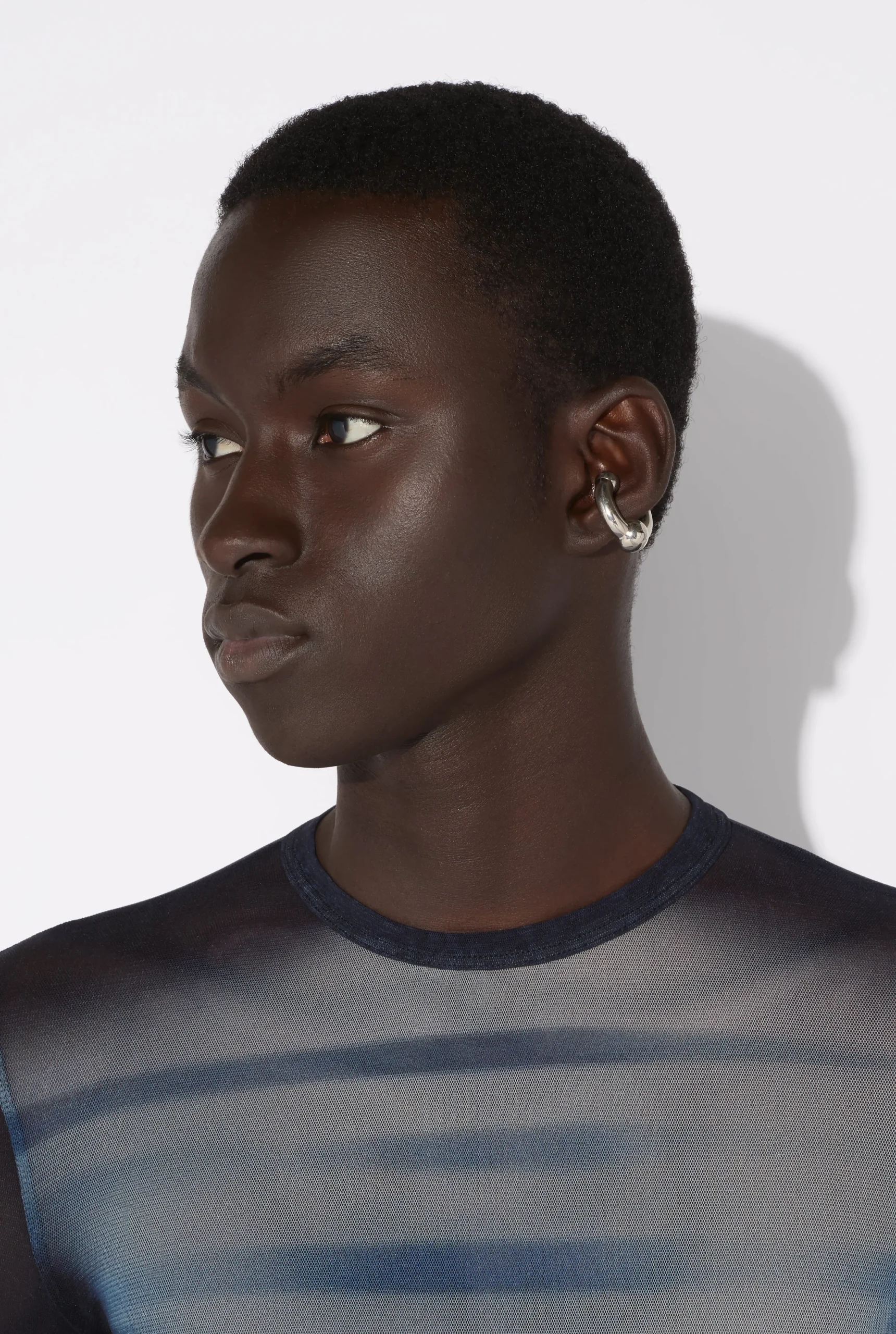 The Silver-Tone Piercing Ear Cuff