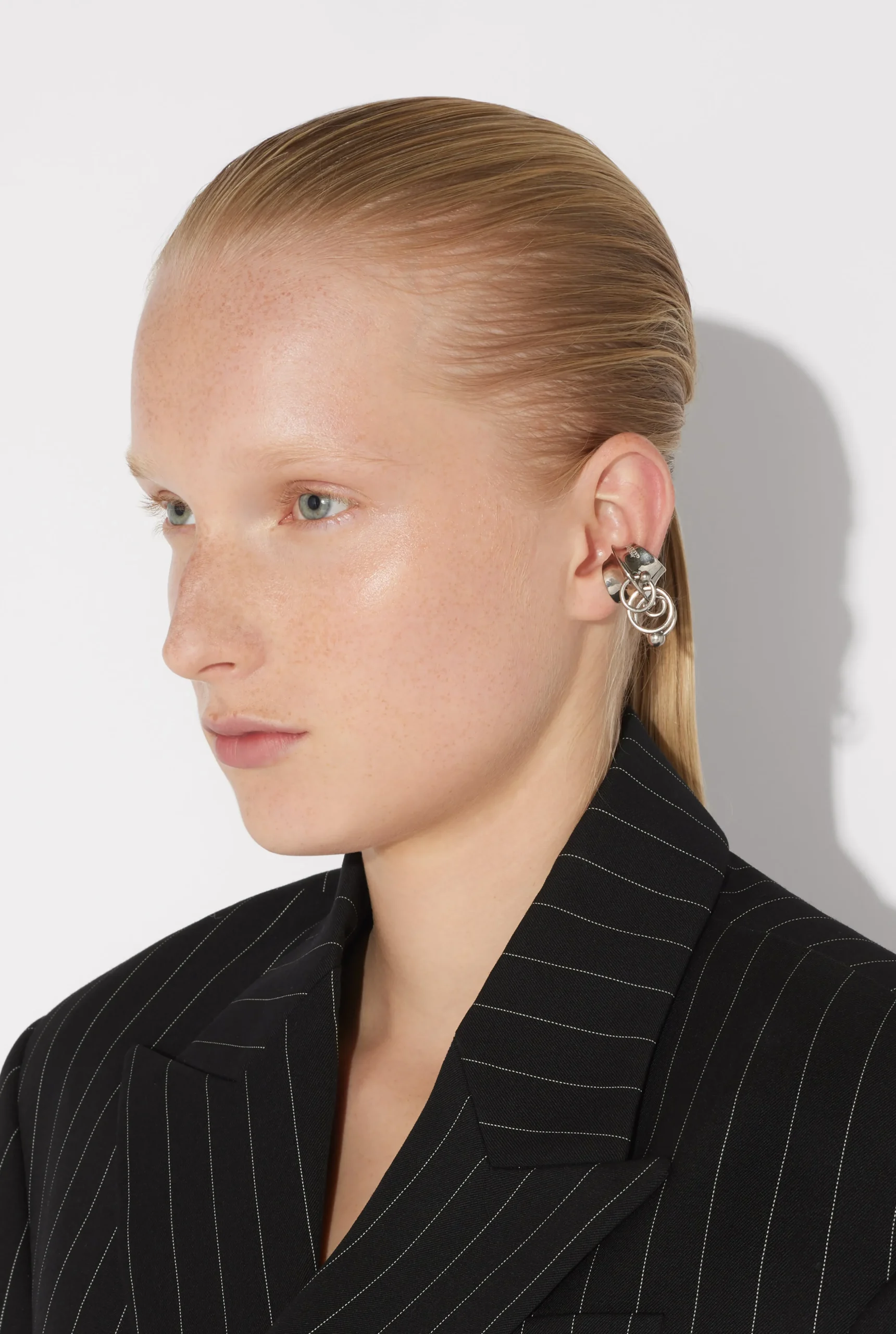 The Silver-Toned Multi-Piercing Ear Cuff