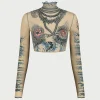The Sun Tattoo Crop Top