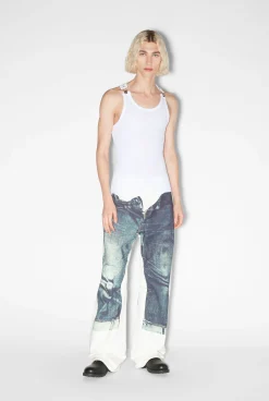 The Tank Top with White Straps