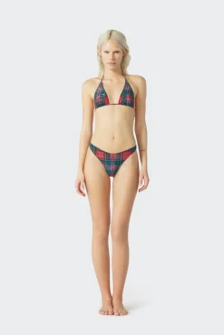 The Tartan Bikini Top