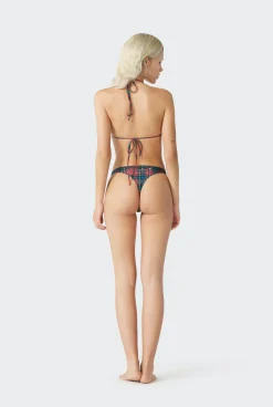 The Tartan Bikini Top