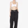 The White Cropped Patch Tank Top