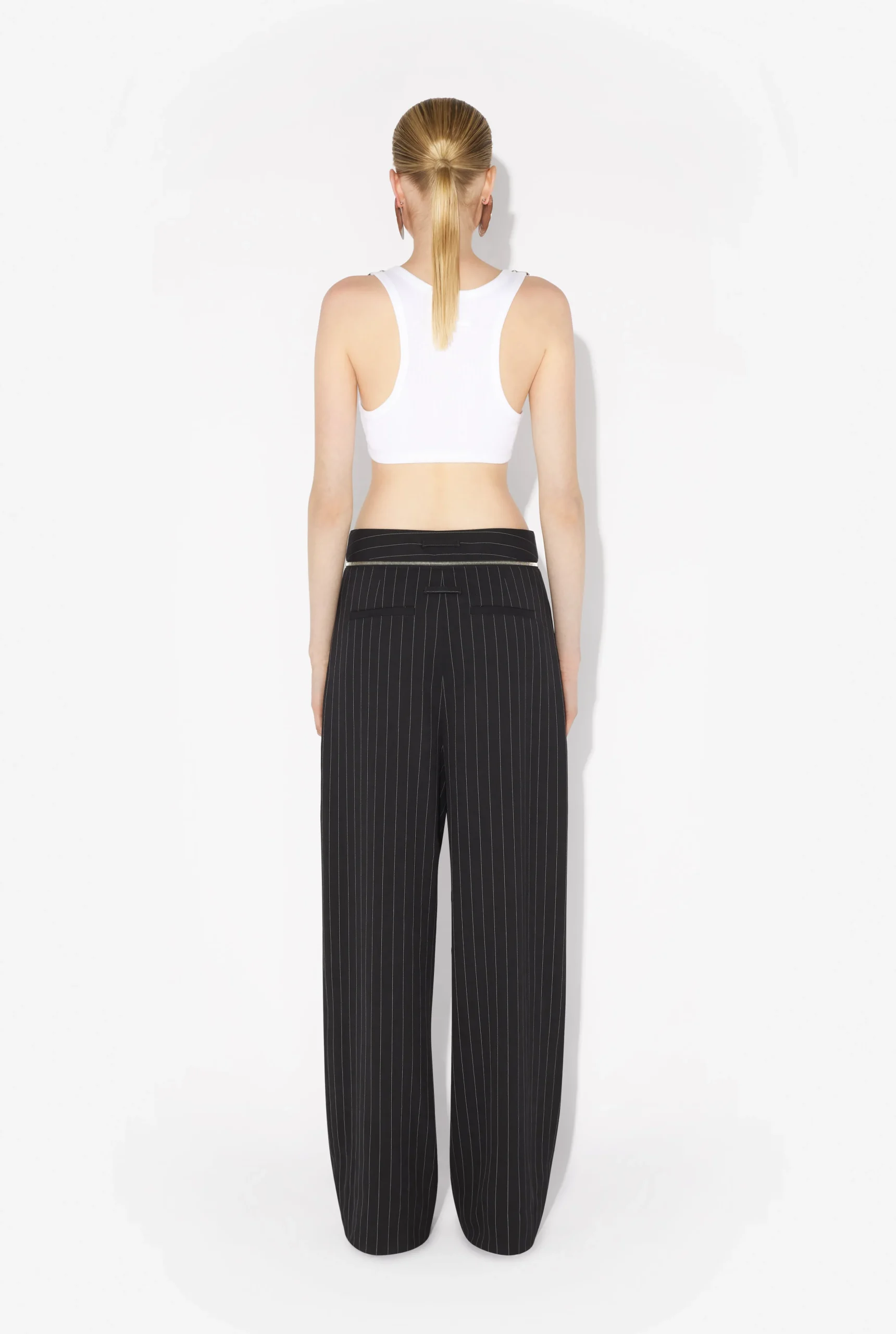 The White Cropped Patch Tank Top