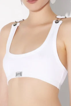 The White Cropped Patch Tank Top