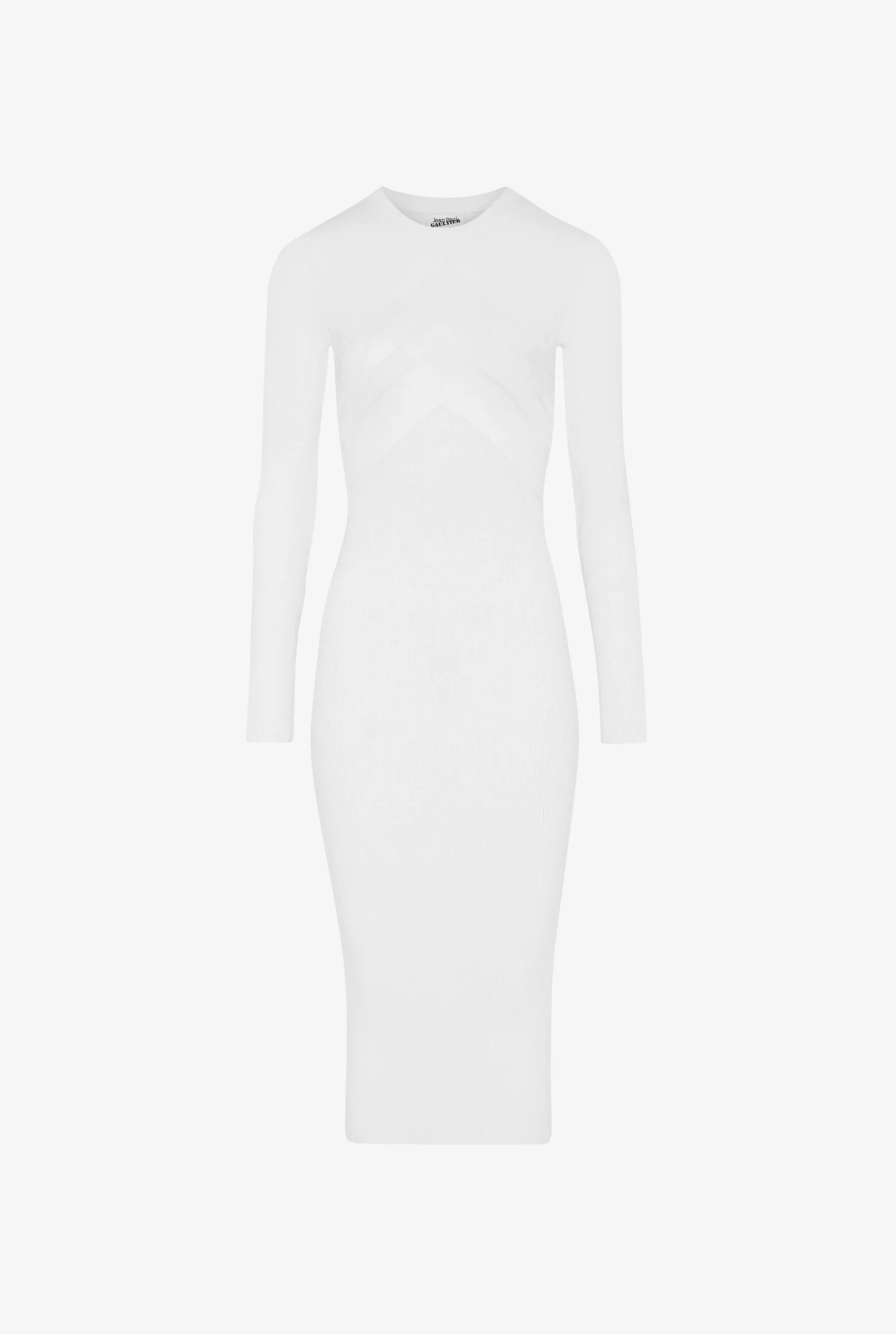 The White Dress with Chevrons