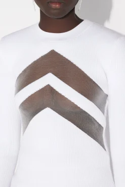 The White Top with Chevrons